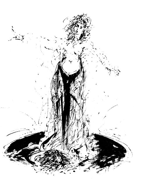 SALOME, Federzeichnung, 48 x 36 cm